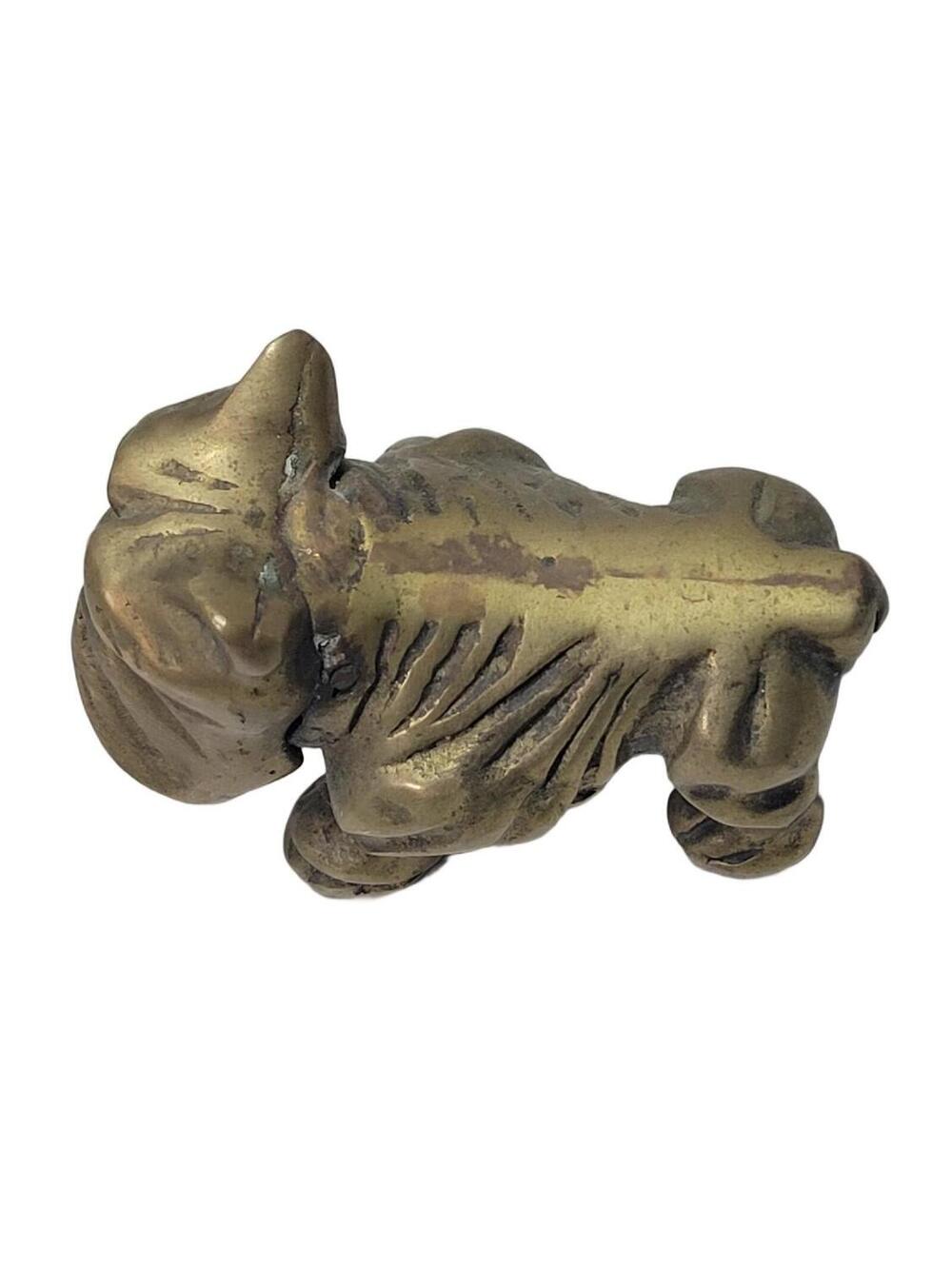 Vintage Brass English Bulldog & Pointer Hunting Dog Figurine Set - Picture 6 of 16